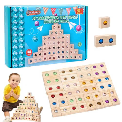 KBIBCK 32 teiliges Regenbogen-Stapelspielzeug Aus Holz, Regenbogen Stapelblock, Regenbogenturm-Stapelspiel Aus Acryl, Regenbogen Bausteine Holz Acryl Bausteine Für Kinder Ab 3 Jahren (Rustikal) KBIBCK 32 teiliges Regenbogen-Stapelspielzeug Aus Holz, Regenbogen Stapelblock, Regenbogenturm-Stapelspiel Aus Acryl, Regenbogen Bausteine Holz Acryl Bausteine Für Kinder Ab 3 Jahren (Rustikal) von KBIBCK