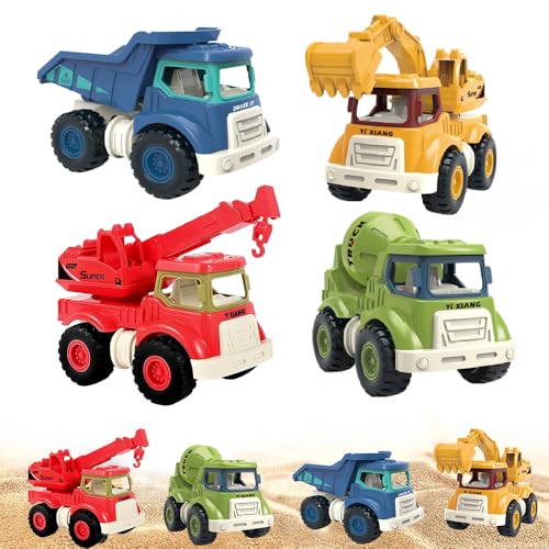 KBIBCK Sandspielzeug Bagger Sandkasten, 4 Stück BAU Bagger Spielzeug, Verwendung Kipplaster Baggers Strandspielzeug Auto, Sandspielzeug Sommerspielzeug für Mädchen Junge ab 1-8 KBIBCK Sandspielzeug Bagger Sandkasten, 4 Stück BAU Bagger Spielzeug, Verwendung Kipplaster Baggers Strandspielzeug Auto, Sandspielzeug Sommerspielzeug für Mädchen Junge ab 1-8 von KBIBCK