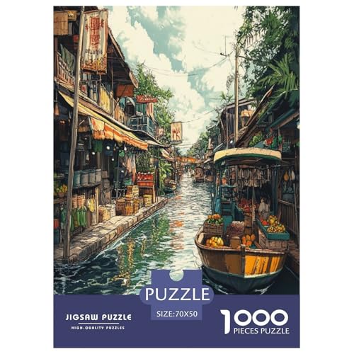Amsterdamer Kanal Puzzle 1000-teilige Schwer Puzzle Spielzeug Pädagogisches Spiel Impossible Herausforderungsspielzeug Für Erwachsene Kinder 70x50cm/1000pcs Amsterdamer Kanal Puzzle 1000-teilige Schwer Puzzle Spielzeug Pädagogisches Spiel Impossible Herausforderungsspielzeug Für Erwachsene Kinder 70x50cm/1000pcs von KBLDYAFB
