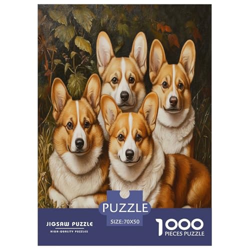 Corgi Puzzles 1000 Teile Schwer Puzzle Spielzeug Pädagogisches Spiel Impossible Herausforderung Spielzeug Für Erwachsene Und Kinder Ab 12 Jahren 70x50cm/1000pcs Corgi Puzzles 1000 Teile Schwer Puzzle Spielzeug Pädagogisches Spiel Impossible Herausforderung Spielzeug Für Erwachsene Und Kinder Ab 12 Jahren 70x50cm/1000pcs von KBLDYAFB