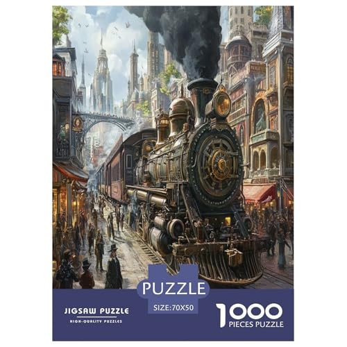 Dampfzug Puzzle 1000 Teile Schwer Puzzle Spielzeug Pädagogisches Spiel Impossible Herausforderungsspielzeug Für Erwachsene Und Kinder in Bewährter 70x50cm/1000pcs Dampfzug Puzzle 1000 Teile Schwer Puzzle Spielzeug Pädagogisches Spiel Impossible Herausforderungsspielzeug Für Erwachsene Und Kinder in Bewährter 70x50cm/1000pcs von KBLDYAFB