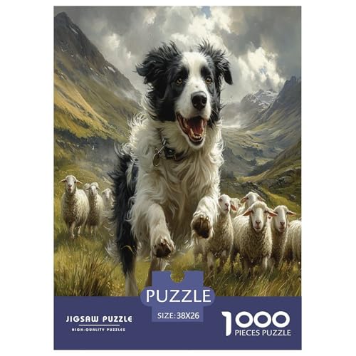 Der Border Collie Puzzle 1000 Teile Schwer Puzzle Spielzeug Pädagogisches Spiel Impossible Herausforderungsspielzeug Für Erwachsene Und Kinder in Bewährter 38x26cm/1000pcs Der Border Collie Puzzle 1000 Teile Schwer Puzzle Spielzeug Pädagogisches Spiel Impossible Herausforderungsspielzeug Für Erwachsene Und Kinder in Bewährter 38x26cm/1000pcs von KBLDYAFB