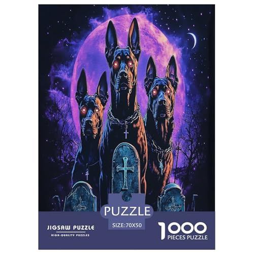 Doberman Puzzle 1000 Teile Schwer Puzzle Spielzeug Pädagogisches Spiel Impossible Herausforderung Spielzeug Für Erwachsene Und Kinder Ab 12 Jahren 70x50cm/1000pcs Doberman Puzzle 1000 Teile Schwer Puzzle Spielzeug Pädagogisches Spiel Impossible Herausforderung Spielzeug Für Erwachsene Und Kinder Ab 12 Jahren 70x50cm/1000pcs von KBLDYAFB