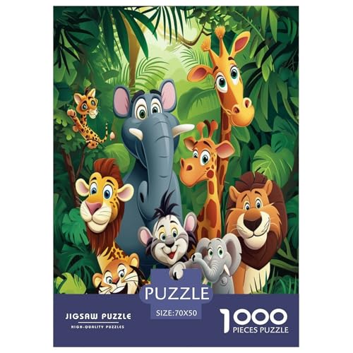 Dschungeltiere Puzzle 1000-teilige Schwer Puzzle Spielzeug Pädagogisches Spiel Impossible Herausforderungsspielzeug Für Erwachsene Kinder 70x50cm/1000pcs Dschungeltiere Puzzle 1000-teilige Schwer Puzzle Spielzeug Pädagogisches Spiel Impossible Herausforderungsspielzeug Für Erwachsene Kinder 70x50cm/1000pcs von KBLDYAFB