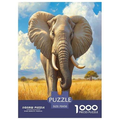 Elefanten Puzzle 1000 Teile Schwer Puzzle Spielzeug Lernspiel Impossible Herausforderungsspielzeug Für Erwachsene Und Kinder Ab 12 Jahren 70x50cm/1000pcs Elefanten Puzzle 1000 Teile Schwer Puzzle Spielzeug Lernspiel Impossible Herausforderungsspielzeug Für Erwachsene Und Kinder Ab 12 Jahren 70x50cm/1000pcs von KBLDYAFB