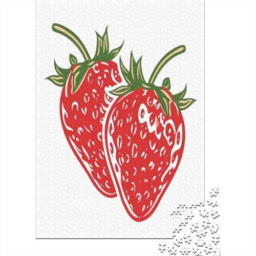 Erdbeeren Puzzle 1000 Teile Für Erwachsene Und Kinder Ab 14 Jahren Für Stressabbauer Puzzel 1000pcs (75x50cm) von KBLDYAFB