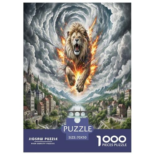 Löwen Puzzle 1000 Teile Schwer Puzzle Spielzeug Pädagogisches Spiel Impossible Herausforderungsspielzeug Für Erwachsene Und Kinder Ab 12 Jahren 70x50cm/1000pcs Löwen Puzzle 1000 Teile Schwer Puzzle Spielzeug Pädagogisches Spiel Impossible Herausforderungsspielzeug Für Erwachsene Und Kinder Ab 12 Jahren 70x50cm/1000pcs von KBLDYAFB
