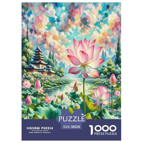 Lotusblume Puzzle 1000 Teile Schwer Puzzle Spielzeug Lernspiel Impossible Herausforderung Spielzeug Für Erwachsene Kinder 38x26cm/1000pcs Lotusblume Puzzle 1000 Teile Schwer Puzzle Spielzeug Lernspiel Impossible Herausforderung Spielzeug Für Erwachsene Kinder 38x26cm/1000pcs von KBLDYAFB