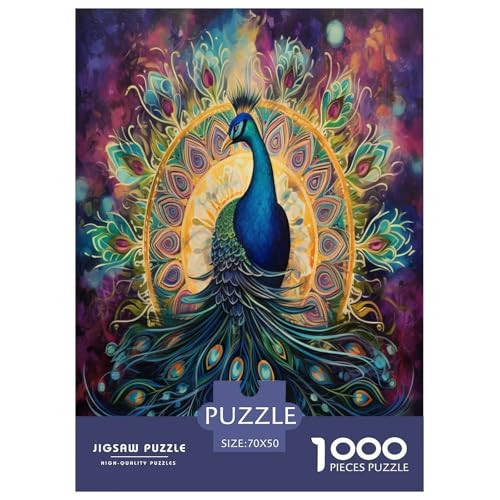 Pfauen Puzzle 1000 Teile Schwer Puzzle Spielzeug Pädagogisches Spiel Impossible Herausforderung Spielzeug Für Erwachsene Und Kinder Ab 14 Jahren 70x50cm/1000pcs Pfauen Puzzle 1000 Teile Schwer Puzzle Spielzeug Pädagogisches Spiel Impossible Herausforderung Spielzeug Für Erwachsene Und Kinder Ab 14 Jahren 70x50cm/1000pcs von KBLDYAFB