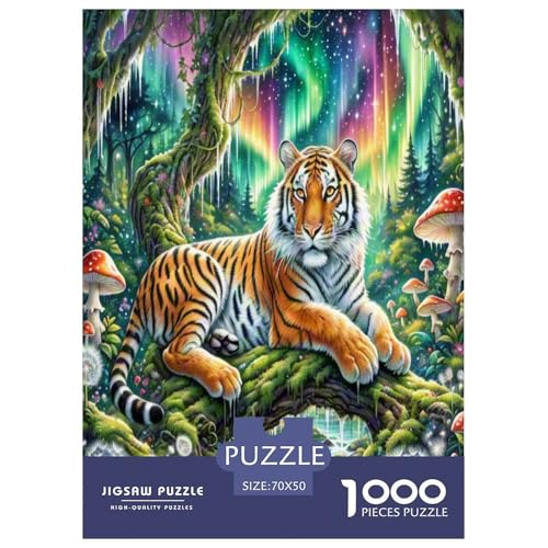 Tiger Puzzle 1000 Teile Schwer Puzzle Spielzeug Pädagogisches Spiel Impossible Herausforderungsspielzeug Für Erwachsene Kinder 70x50cm/1000pcs Tiger Puzzle 1000 Teile Schwer Puzzle Spielzeug Pädagogisches Spiel Impossible Herausforderungsspielzeug Für Erwachsene Kinder 70x50cm/1000pcs von KBLDYAFB