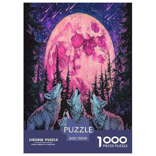 Wolf Puzzle 1000 Teile Schwer Puzzle Spielzeug Pädagogisches Spiel Impossible Herausforderung Spielzeug Für Erwachsene Kinder 70x50cm/1000pcs Wolf Puzzle 1000 Teile Schwer Puzzle Spielzeug Pädagogisches Spiel Impossible Herausforderung Spielzeug Für Erwachsene Kinder 70x50cm/1000pcs von KBLDYAFB
