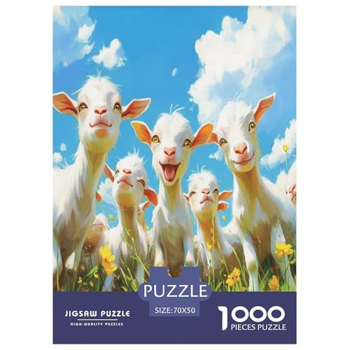 Ziege Puzzles 1000 Teile Schwer Puzzle Spielzeug Pädagogisches Spiel Impossible Herausforderungsspielzeug Für Erwachsene Kinder 70x50cm/1000pcs Ziege Puzzles 1000 Teile Schwer Puzzle Spielzeug Pädagogisches Spiel Impossible Herausforderungsspielzeug Für Erwachsene Kinder 70x50cm/1000pcs von KBLDYAFB