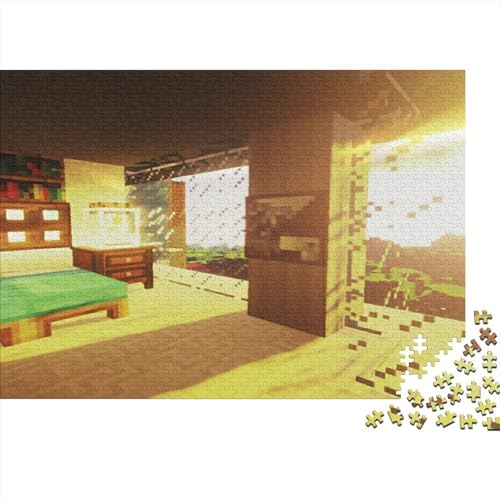 “3DMinecraft Gedrucktes Puzzle Für Kinder – 500 Teile, Abenteuer Im Pixelstil Mit Helden-Action, Kreatives Geschenk”1000pcs (75x50cm) von KBYSDOEGD