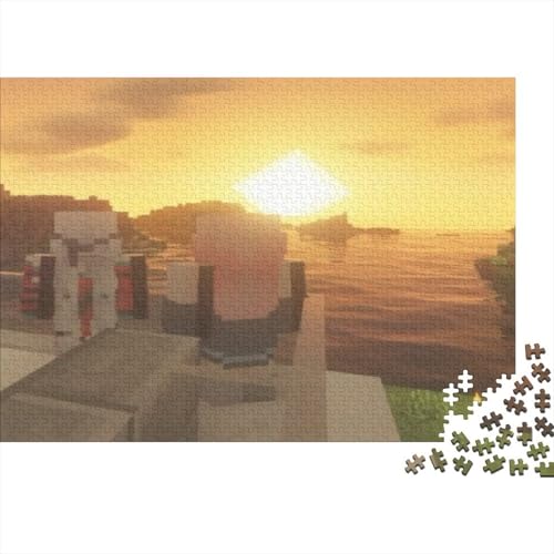 “3DMinecraft Gedrucktes Puzzle Für Kinder – 500 Teile, Abenteuer Im Pixelstil Mit Helden-Action, Kreatives Geschenk”1000pcs (75x50cm) von KBYSDOEGD