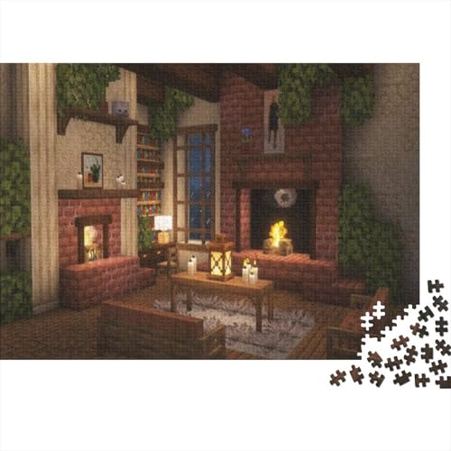 “3DMinecraft Gedrucktes Puzzle Für Kinder – 500 Teile, Abenteuer Im Pixelstil Mit Helden-Action, Kreatives Geschenk”1000pcs (75x50cm) von KBYSDOEGD