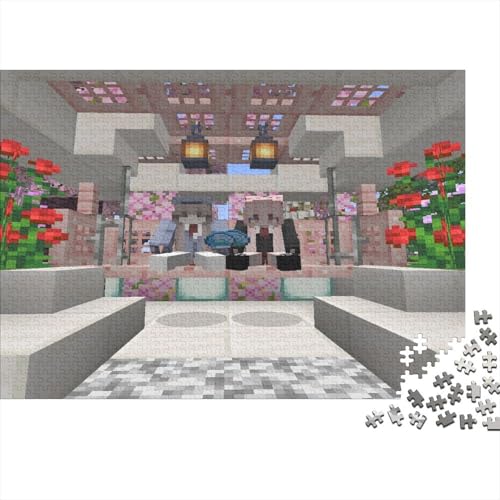 “3DMinecraft Gedrucktes Puzzle Für Kinder – 500 Teile, Abenteuer Im Pixelstil Mit Helden-Action, Kreatives Geschenk”300pcs (40x28cm) von KBYSDOEGD