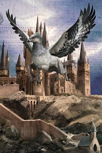 Prime 3D 33007 Harry Potter Redstring Buckbeak Linsenpuzzle, 300 Teile (3D-Effekt), bunt, Estándar von Prime 3D