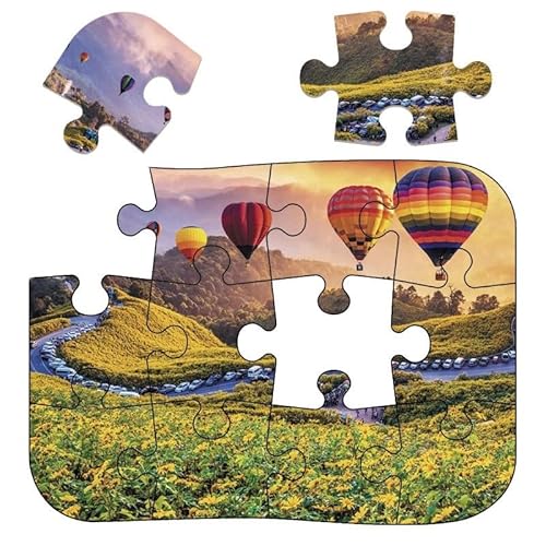 3D-Puzzle aus Holz: – Personalisiertes Puzzle, kein Kleber erforderlich, wiederverwendbares Puzzle(12B 27 mesh Bag) von KCHYCV