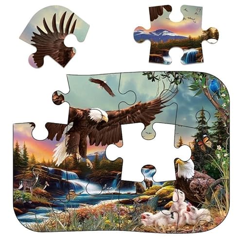 3D-Puzzle aus Holz: – Personalisiertes Puzzle, kein Kleber erforderlich, wiederverwendbares Puzzle(12B 7 Wooden Box) von KCHYCV