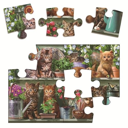 3D-Puzzle aus Holz: – Personalisiertes Puzzle, kein Kleber erforderlich, wiederverwendbares Puzzle(12C 29 mesh Bag) von KCHYCV