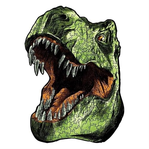 3D-Puzzle aus Holz: – Personalisiertes Puzzle, kein Kleber erforderlich, wiederverwendbares Puzzle(Dinosaur A4 Paper Box) von KCHYCV