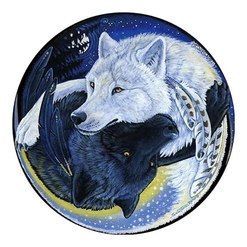 3D-Puzzle aus Holz: – Personalisiertes Puzzle, kein Kleber erforderlich, wiederverwendbares Puzzle(Temptation of Wolf A4) von KCHYCV