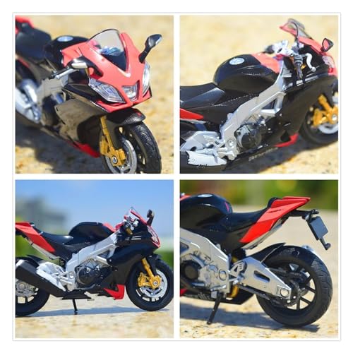 KCYSLY Für A&prilia Für RSV4 Legierung Motorrad Modell Druckguss Metall Racing Motorrad Modell 1:18(Size:with Foam Box) von KCYSLY