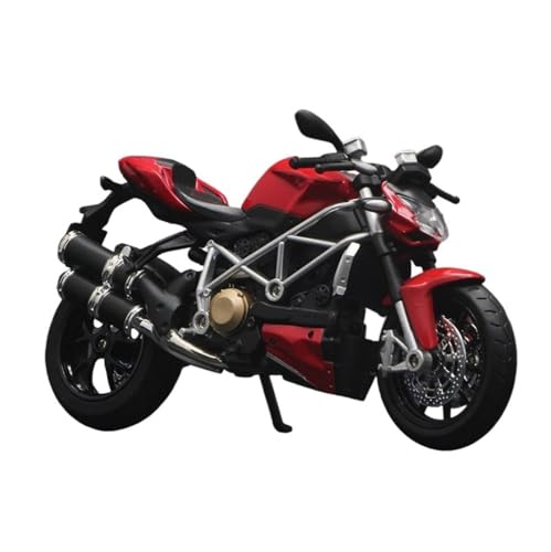 KCYSLY Für D&ucati Für Hypermotard Metallmodell Diecast Motorrad Fahrzeug Legierung Modell 1:12(Size:Red) von KCYSLY