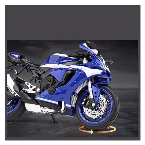 KCYSLY Für Y&amah Für YZF-R1M Legierung Motorrad Modell Druckguss Fahrzeuge 1:12(Size:Blue with Box) von KCYSLY