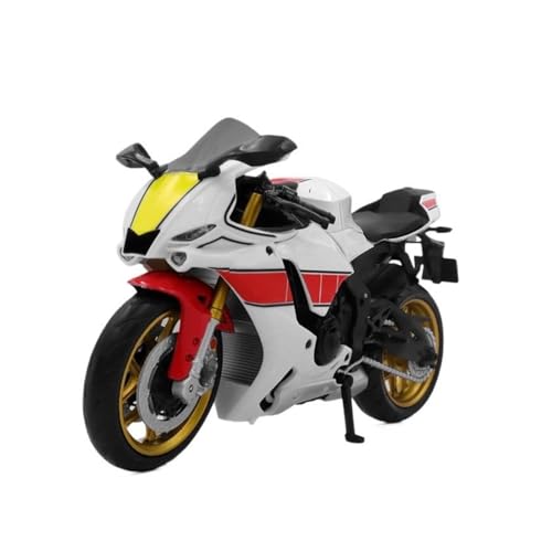 KCYSLY Für Y&amah Für YZF-R1M Metallmodell Diecast Motorrad Fahrzeug Legierung 1:12(Size:White) von KCYSLY