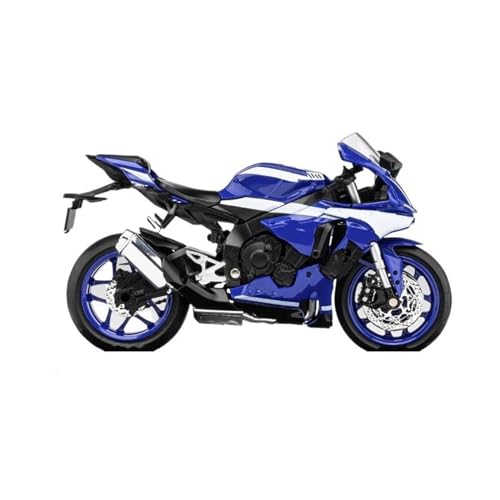 KCYSLY Für Y&amah Für YZF-R1M Metallmodell Diecast Motorrad Fahrzeug Legierung Modell 1:12(Size:Blue) von KCYSLY