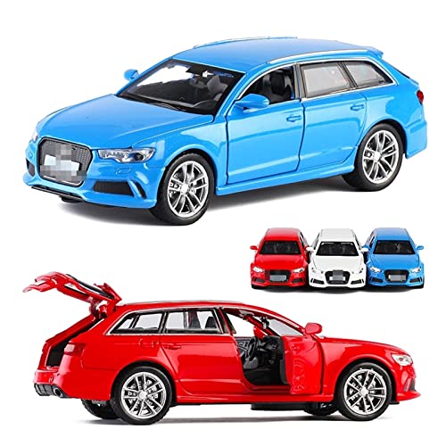 KCYSLY Pull-Back-Modell Für RS6 Station Wagon Automodell Legierung Druckgussfahrzeuge Auto Metallmodell 1:32 Anteil(Size:1 36 Silvery) von KCYSLY