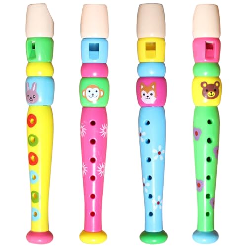 4pcs Recorder -Instrument für Kinder farbiges Plastikrekorderinstrument für Kinder Lernen Rhythmus Flöte Instrument Baby Early Education Musik & Soundspielzeug für Kinder im Vorschulalter, Rekorder I von KDAMGOQE