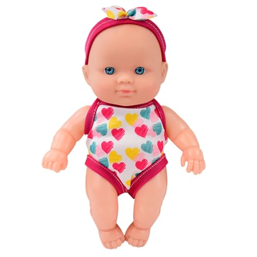 Bad Babypuppe Wasser Babypuppe wasserdichte Schwimmer Puppe schwimmend Bad Babypuppe mit beweglichen Gelenken abnehmbare Badeanzüge Schwimmen Babypuppen Geschenk für Kinder Badewanne Pool Badezeit Sp von KDAMGOQE