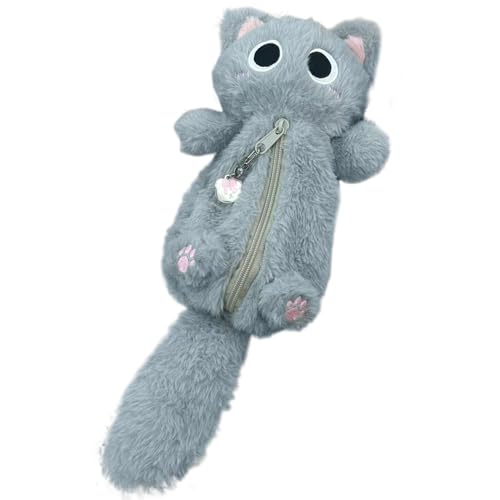 KDAMGOQE Cat Bleistiftkoffer Kawaii Bleistift Beutel Großkapazität Süßes Katzenstiftbeutel Beutel Flauschige Plüschstiftkoffer mit Reißverschluss Tierstifte Gehäuse für Schulbürovorräte KDAMGOQE Cat Bleistiftkoffer Kawaii Bleistift Beutel Großkapazität Süßes Katzenstiftbeutel Beutel Flauschige Plüschstiftkoffer mit Reißverschluss Tierstifte Gehäuse für Schulbürovorräte von KDAMGOQE