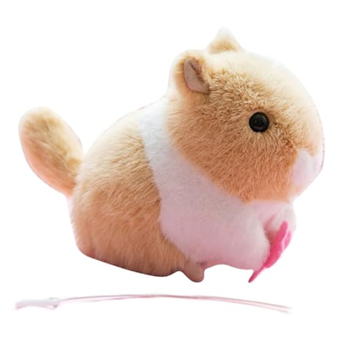 KDAMGOQE Gefülltes Wind -up -Puppenwind -Up -Spielen weiche Plüsch Hamster Puppen Uhrwerk Spielzeug Geschenk für Kinder von KDAMGOQE