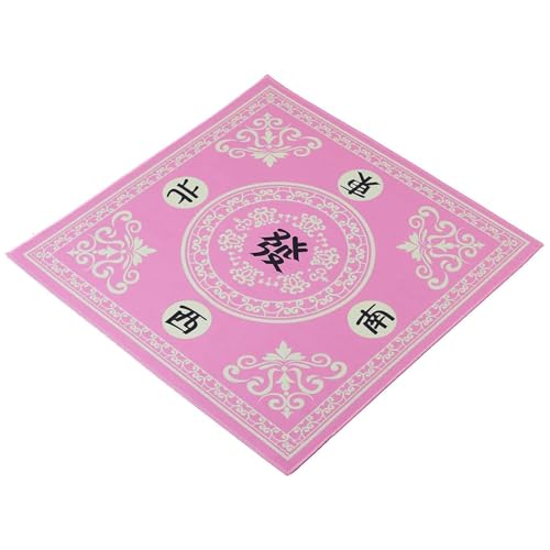 KDAMGOQE Mahjong Mat 27.6x27.6 Polyester Mahjong Table Matte mit klaren Drucklücken Fade-resistente Mahjong-Matte für Tischkartenplattenfliesenspiele, Style 1 Mahjong Tischmatte von KDAMGOQE