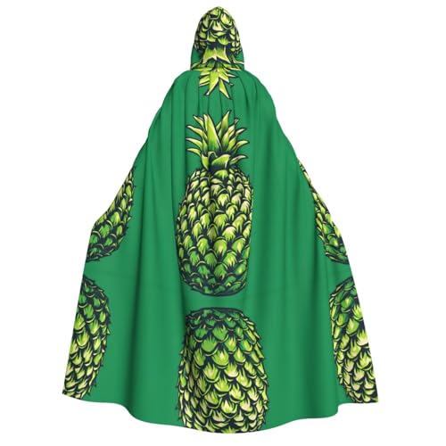 KDUBNJDS Halloween-Kapuzenumhang (Ananas), Unisex, Vampir-Hexen-Umhang für Erwachsene, Maskerade, Party, Cosplay, Ostern, von KDUBNJDS