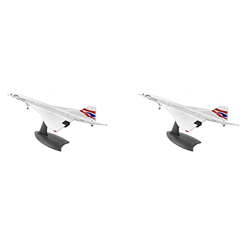 KEALBAUS 2X 1/200 Concorde ÜBerschall Passagier Flugzeug Air British Atemweg Modell für Display Sammlung von KEALBAUS