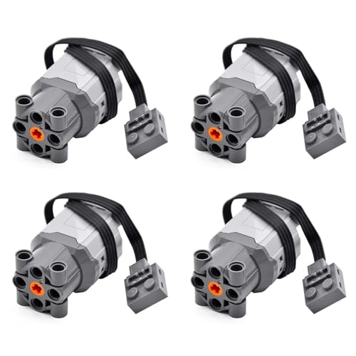 KEALLANS 4X Technische Teile Motor GebäUde Block Motor L-Motor 88003 für Power Funktionen Elektrisch Zusammengebauter GebäUde Block Spielzeug Teil von KEALLANS