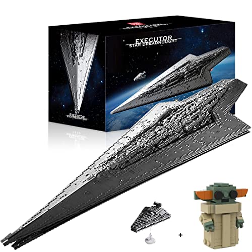 KEAYO Technik Sternenzerstörer Modell, Mould King 13134, 7588 Teile Groß UCS Super Star Destroyer MOC Klemmbausteine Bauset Kompatibel mit Lego Sternenzerstörer von KEAYO