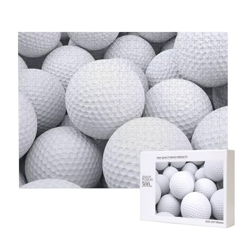 3D-Golfballmuster, Puzzle 500 Teile, Holzpuzzle, Spielzeug, Familienspiel, Wanddekoration für Erwachsene und Teenager von KEDDJI