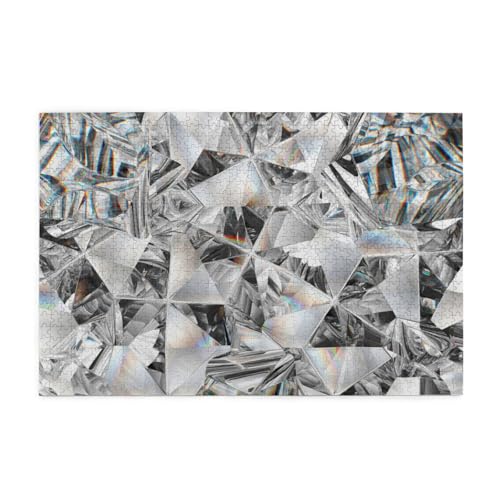 Kristall im Diamanttextur-Stil, Puzzle 1000 Teile, Holzpuzzle, Spielzeug, Familienspiel, Wanddekoration für Erwachsene und Jugendliche von KEDDJI