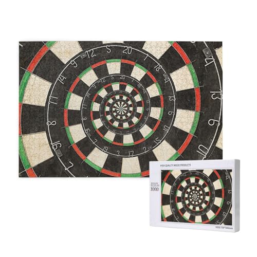 Spiral Dart Board Droste, Puzzle 1000 Teile, Holzpuzzle, Spielzeug, Familienspiel, Wanddekoration für Erwachsene und Teenager Spiral Dart Board Droste, Puzzle 1000 Teile, Holzpuzzle, Spielzeug, Familienspiel, Wanddekoration für Erwachsene und Teenager von KEDDJI