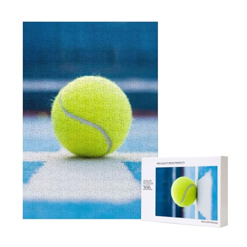 Tennisball-Malerei, Puzzle 300 Teile Holzpuzzle Spielzeug Familienspiel Wanddekoration für Erwachsene Teenager von KEDDJI