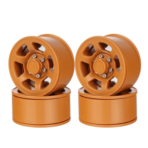 KEEDA Durchmesser 46mm Kunststoff 1,55 Zoll Beadlock Felgen für RC Crawler Car Axial AX90069 UTB18 MST JIMNY (Bronze) von KEEDA