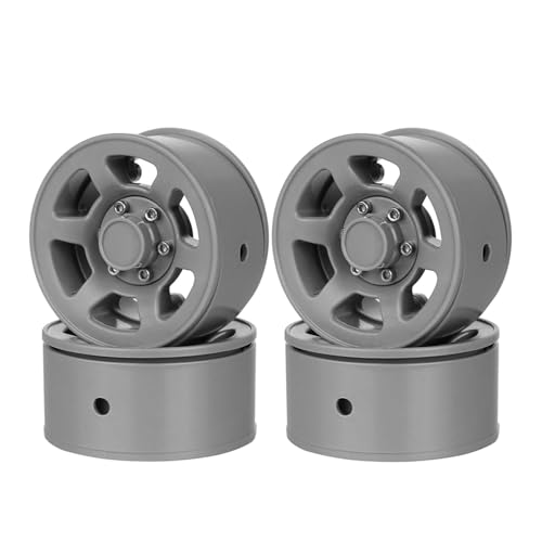 KEEDA Durchmesser 46mm Kunststoff 1,55 Zoll Beadlock Felgen für RC Crawler Car Axial AX90069 UTB18 MST JIMNY (Grau) von KEEDA