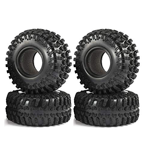 KEEDA RC Car 2,2 Zoll 130 mm Gummi Reifen Tires für 1:10 RC Rock Crawler Auto Axial SCX10 D90 RR10 Wraith Yeti von KEEDA