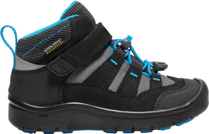 KEEN Hikeport Mid WP Wanderschuhe, Black/Blue Jewel 24 von KEEN