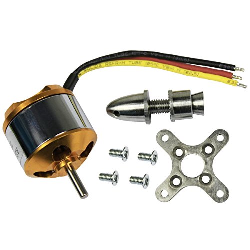 KEESIN RC-Zubehör-Kit, A2212 / 6T 2200KV, Outrunner Brushless Motor W/Halterung für RC Glider Quadcopter Hubschrauber Flugzeug Copter Multi-Hubschrauber von KEESIN